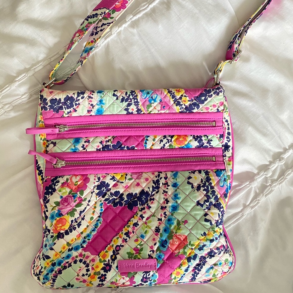 Vera Bradley Triple Zip Hipster Crossbody